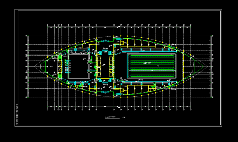 奥体中心体育馆外围设计（奥体中心体育场平面图）